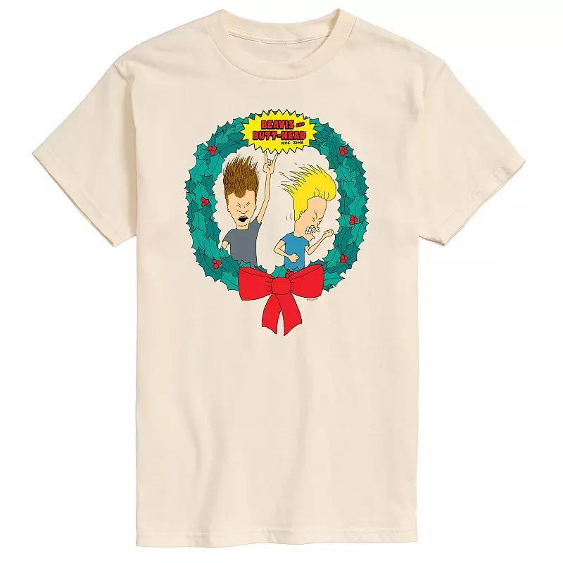 Mens Beavis And Butthead Rockin Wreath Tee Product Image