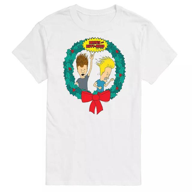 Big & Tall Beavis & Butthead Rockin Wreath Tee, Mens Product Image