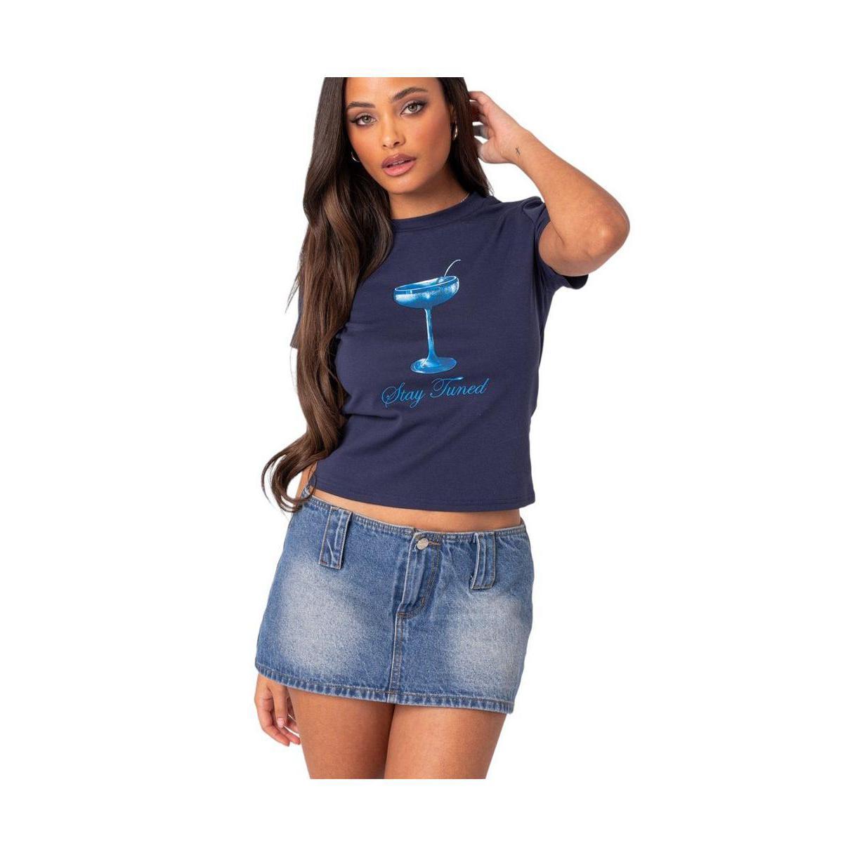 Edikted Womens Tuned In T Shirt Product Image