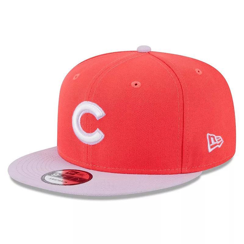 Mens New Era /Purple Chicago Cubs Spring Basic Two-Tone 9FIFTY Snapback Hat Product Image