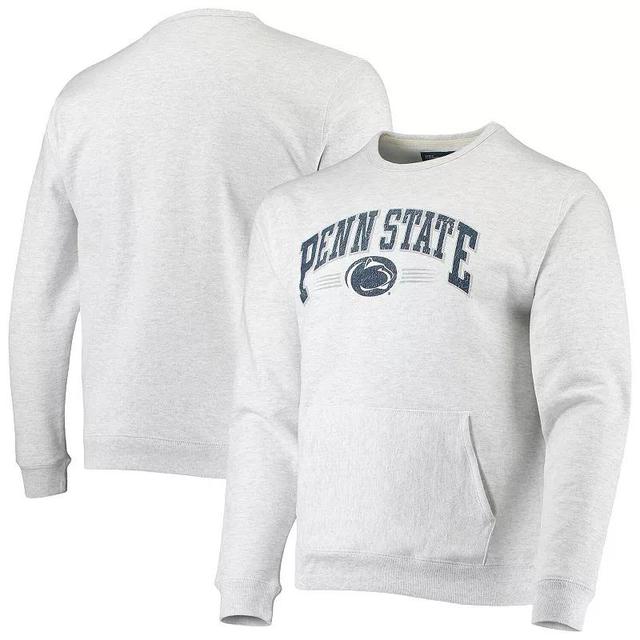 Mens League Collegiate Wear Heathered Gray Penn State Nittany Lions Upperclassman Pocket Pullover Sweatshirt Product Image