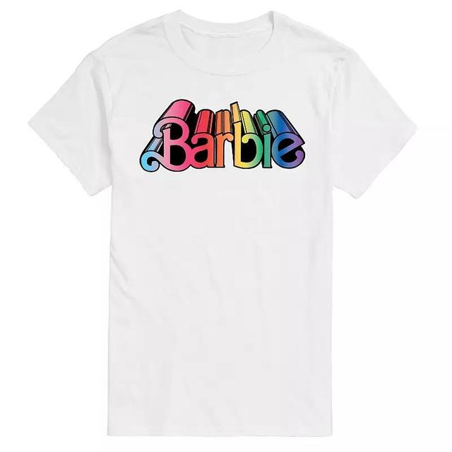 Big & Tall Barbie Pride Logo Graphic Tee, Mens Product Image