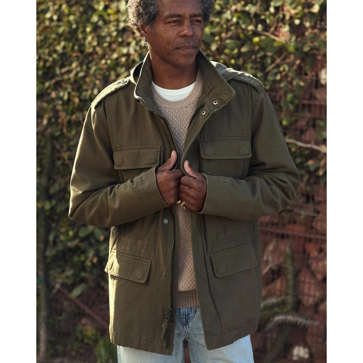 The Journey Jacket Deep Olive Product Image