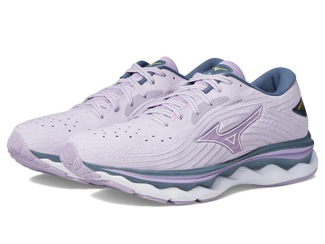 Mizuno Wave Sky 6 (Pastel Lilac/White) Women's Shoes Product Image