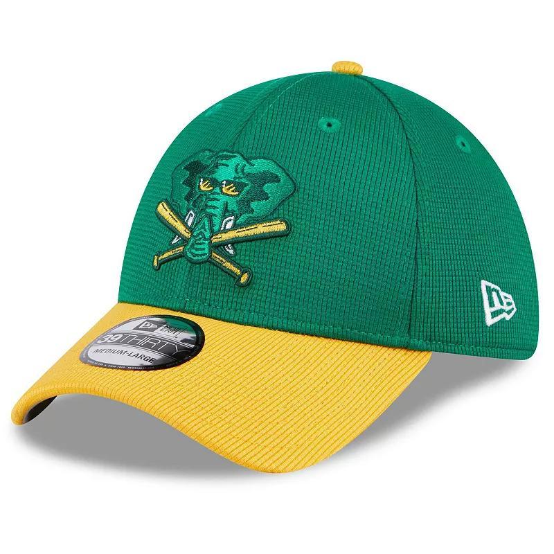 Mens New Era Kelly Oakland Athletics 2024 Batting Practice 39THIRTY Flex Hat Product Image