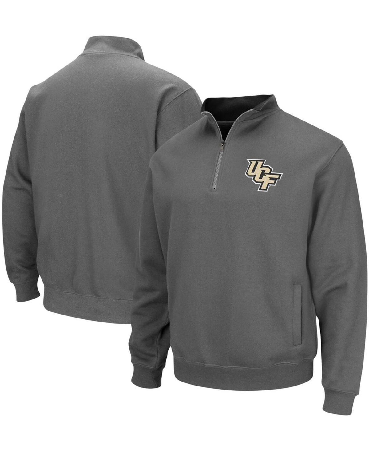 Mens Colosseum Heathered Gray Alabama Crimson Tide Tortugas Team Logo Quarter-Zip Jacket Product Image