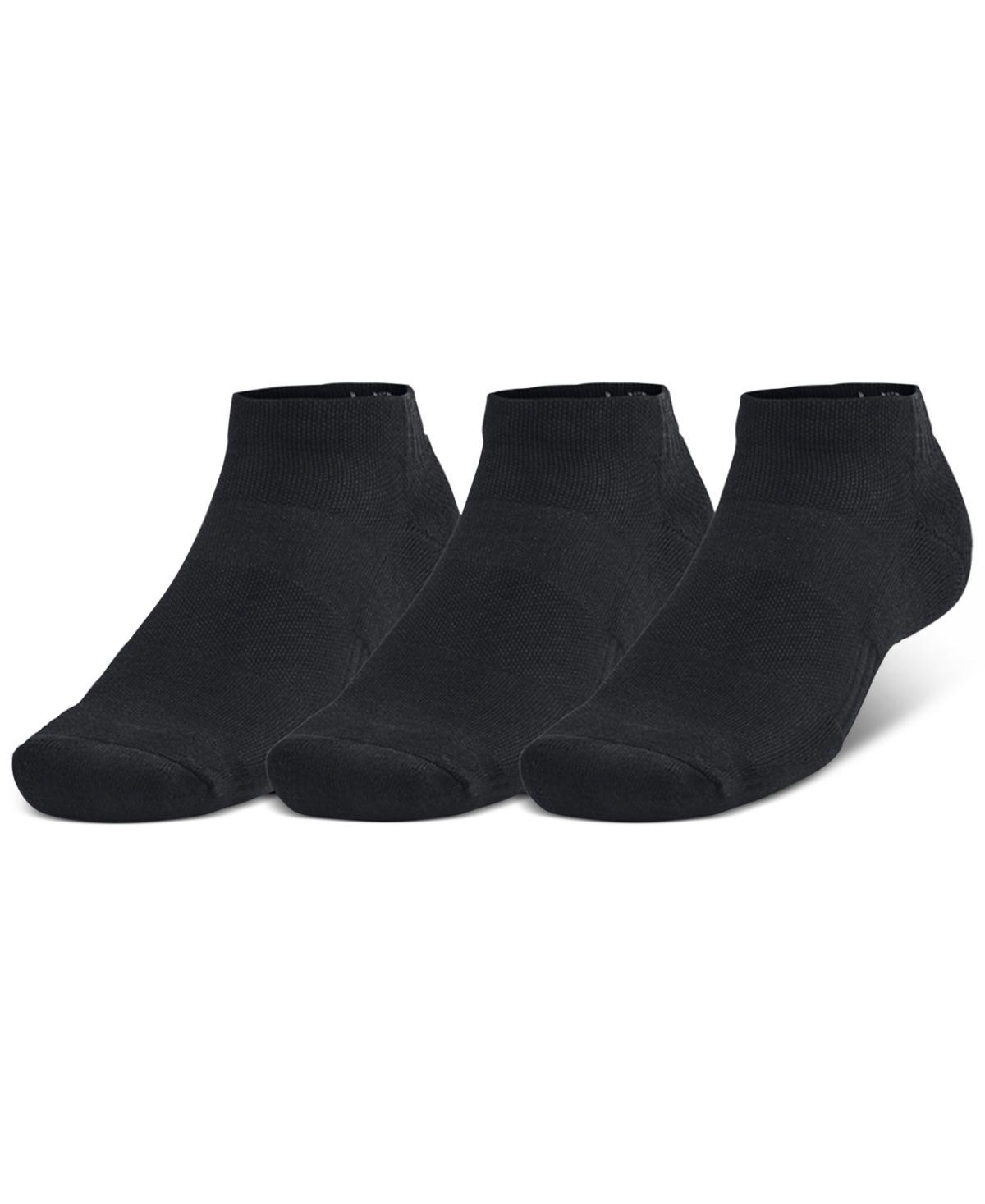 Under Armour Mens Training Cotton 3-Pk. Moisture-Wicking Low-Cut Socks Product Image