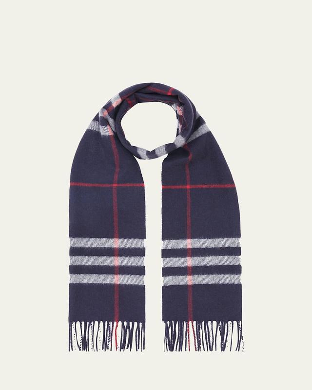 Mens The Classic Giant Check Cashmere Scarf Product Image