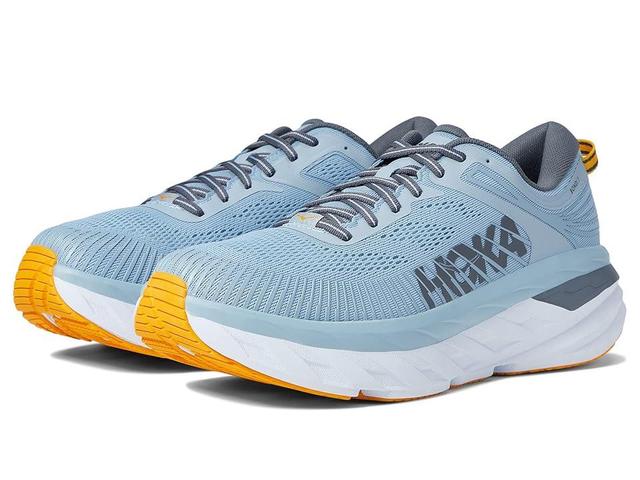 Hoka Men's Bondi 7 Fog/Castlerock) Men's Shoes Product Image