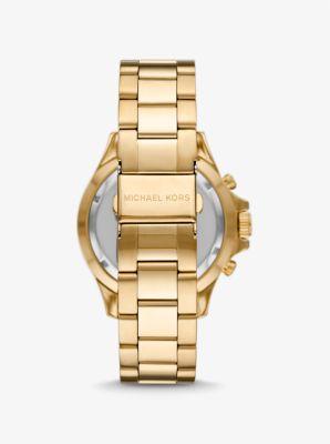 Oversized Everest Pavé Gold-Tone and Tortoiseshell Bio-Based Acetate Watch Product Image