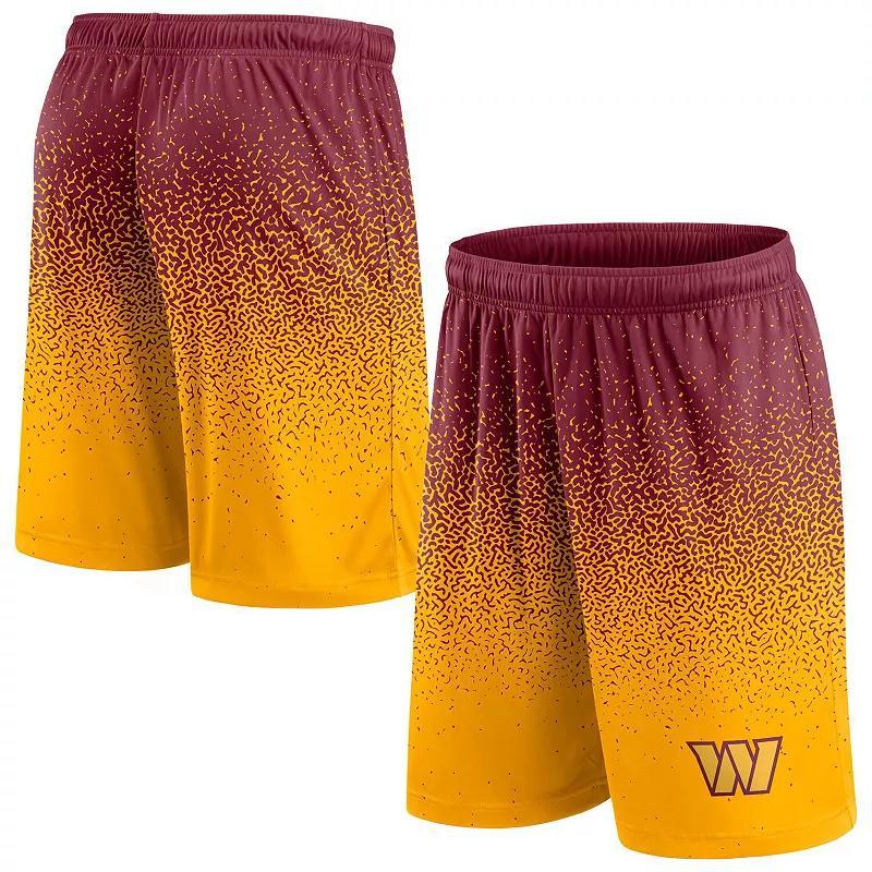 Mens Fanatics Branded Burgundy/Gold Washington Commanders Ombre Shorts Product Image