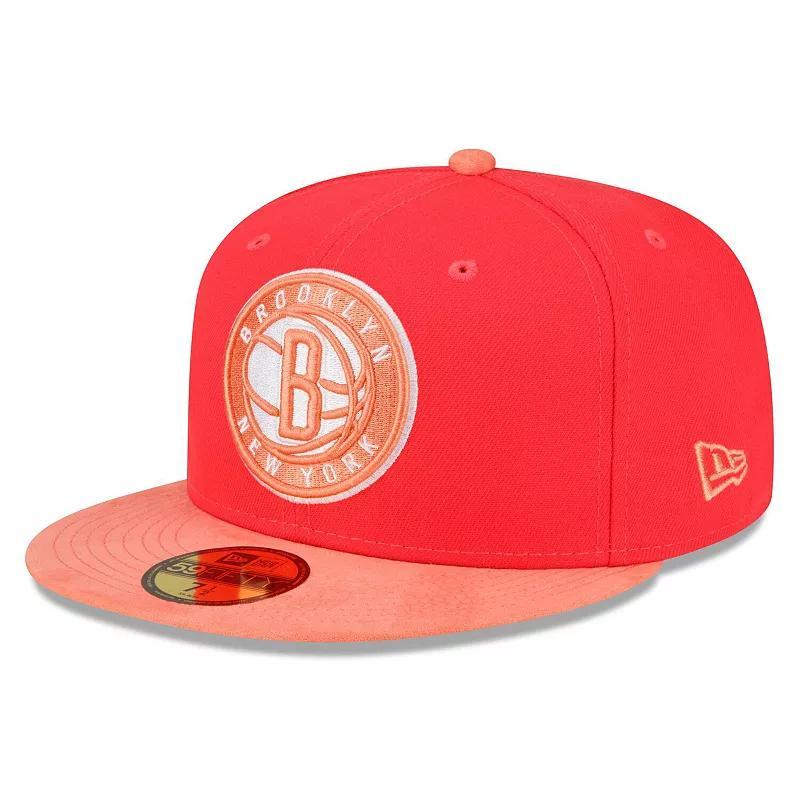 Mens New Era /Peach Brooklyn Nets Tonal 59FIFTY Fitted Hat Product Image