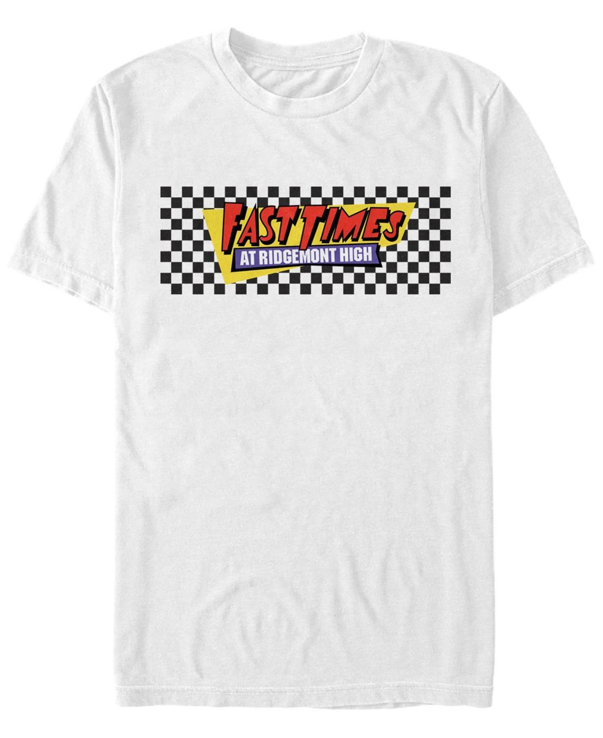 Mens Fast Times At Ridgemont High Black Checkers Logo Tee Product Image