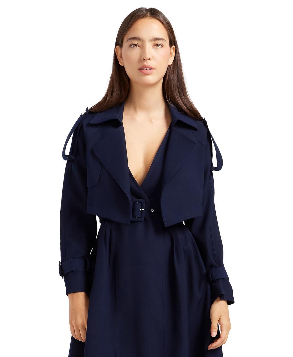 Belle & Bloom Womens Manhattan Cropped Trench Product Image