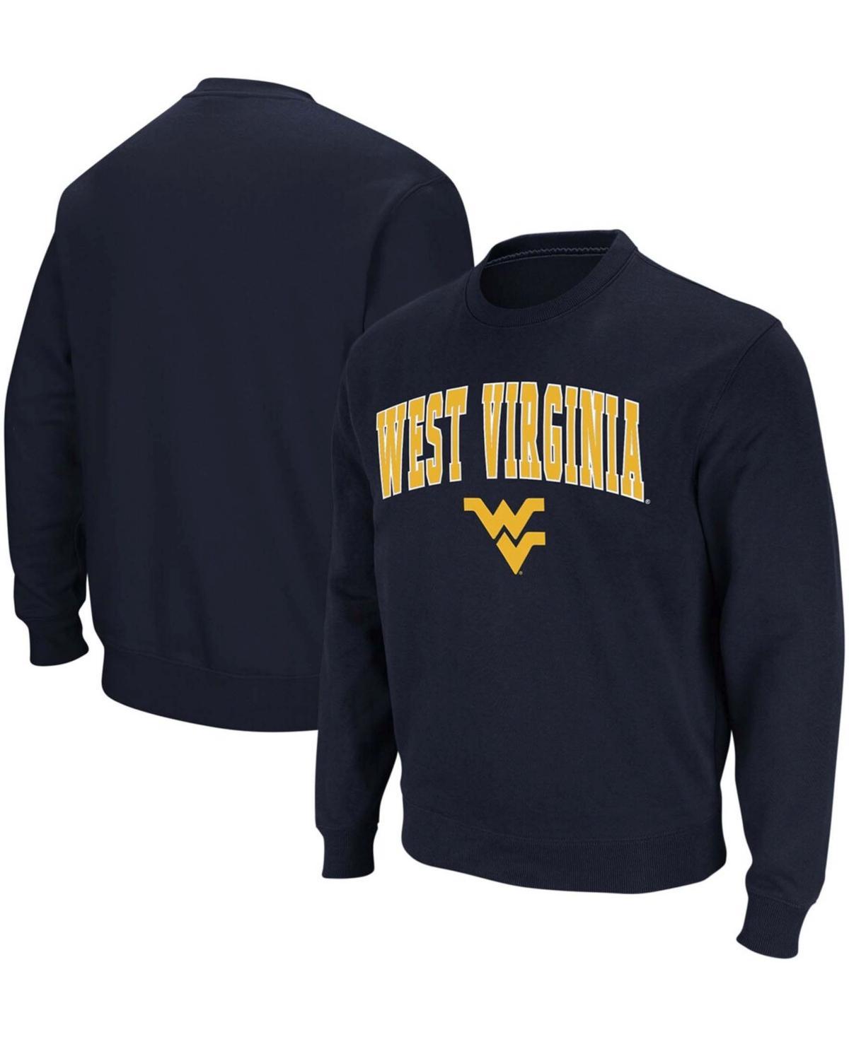 Colosseum Mens West Virginia Mountaineers Arch and Logo Crew Neck Sweatshirt Product Image