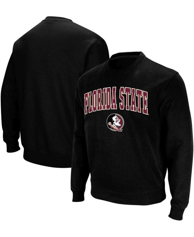 Colosseum Mens Florida State Seminoles Arch & Logo Tackle Twill Pullover Sweatshirt Product Image