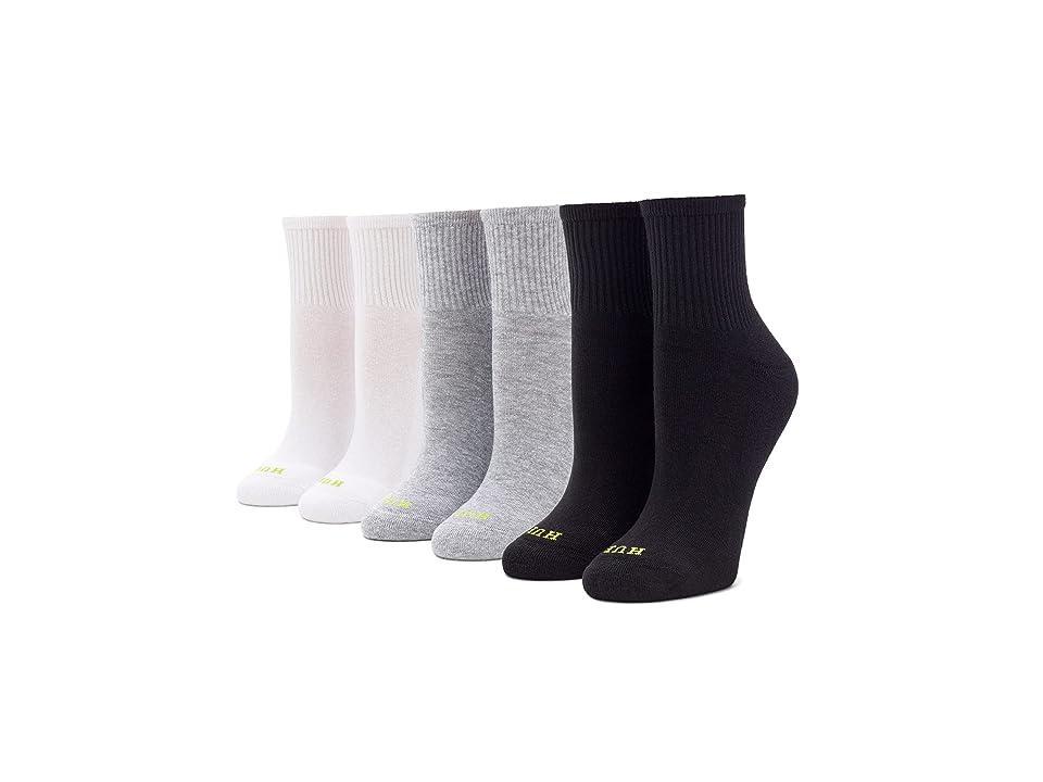 HUE Mini Crew 6-Pair Pack Women's Crew Cut Socks Shoes Product Image