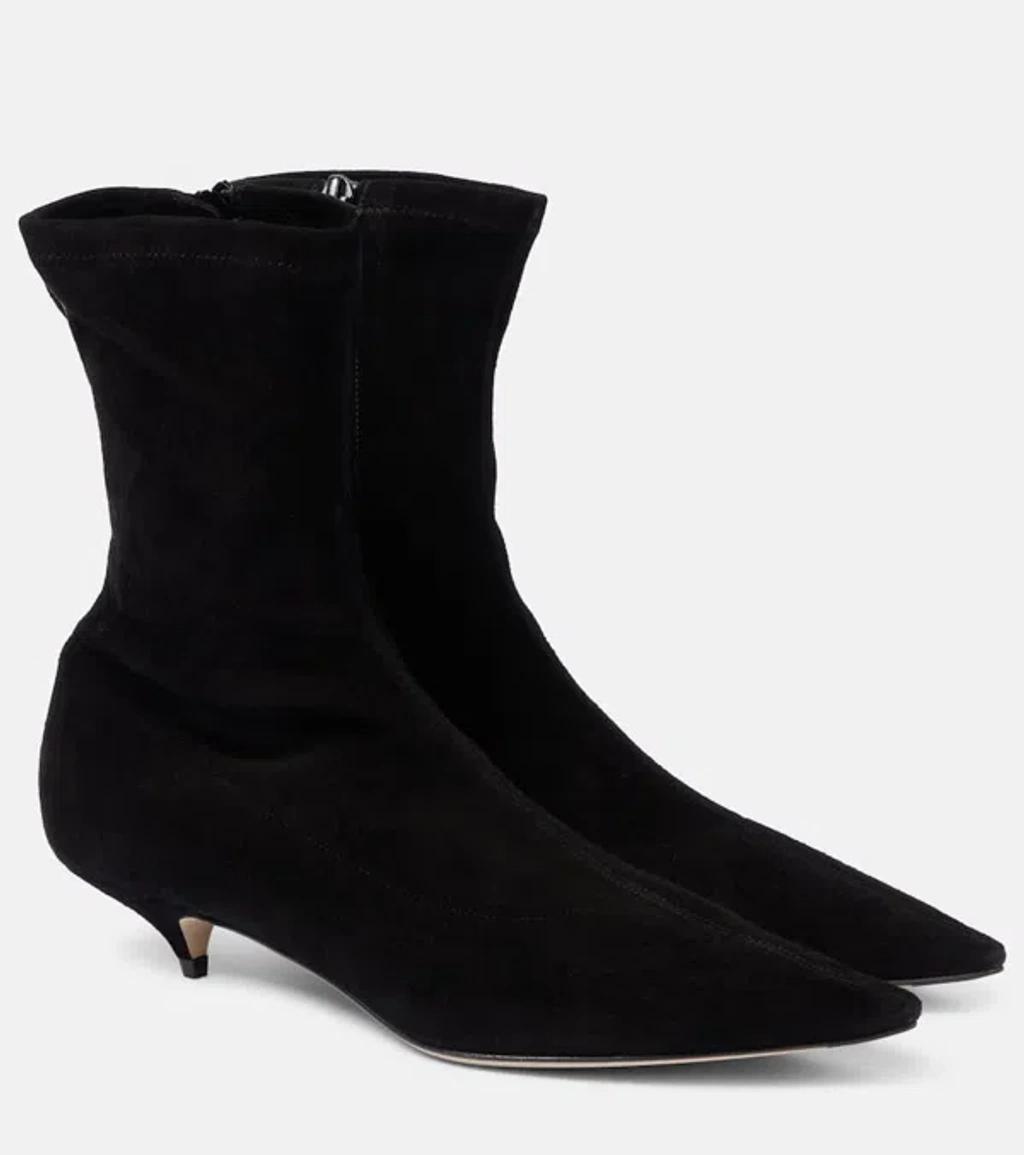 Uxor Suede Booties In Blk Black product image