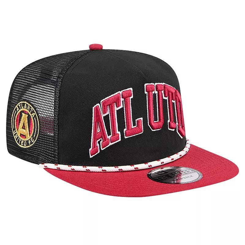 Mens New Era Atlanta United FC Throwback Golfer Snapback Hat Product Image