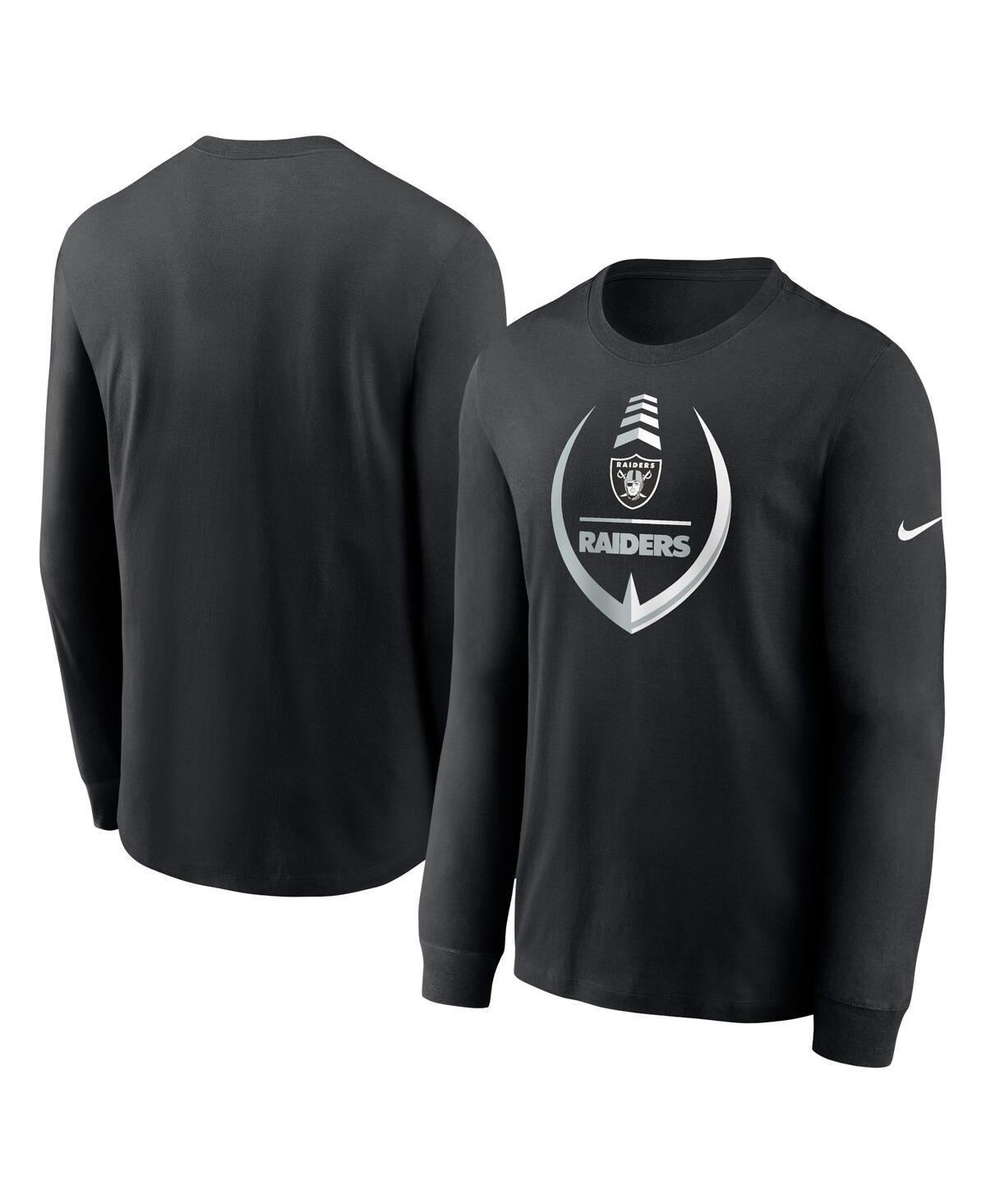 Mens Nike Black Las Vegas Raiders Icon Legend Long Sleeve Performance T-shirt Product Image