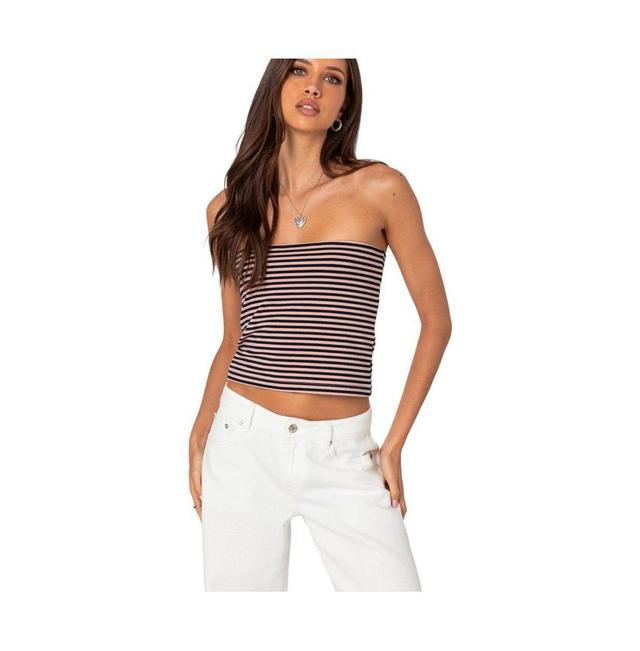 Edikted Womens Lilah Striped Tube Top Product Image