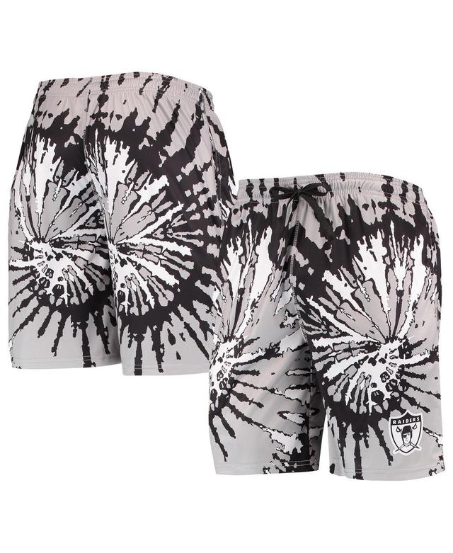 Mens FOCO Silver Las Vegas Raiders Retro Static Mesh Lounge Shorts Product Image