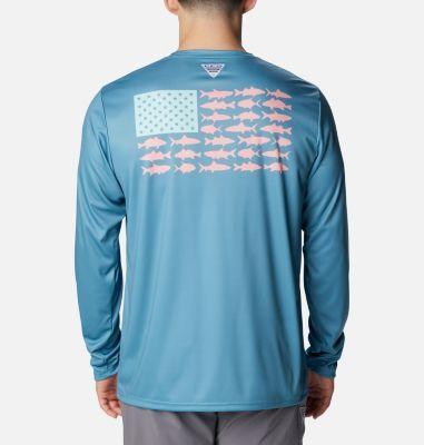 Columbia Men's Terminal Tackle PFG Fish Flag Long Sleeve Shirt- Product Image