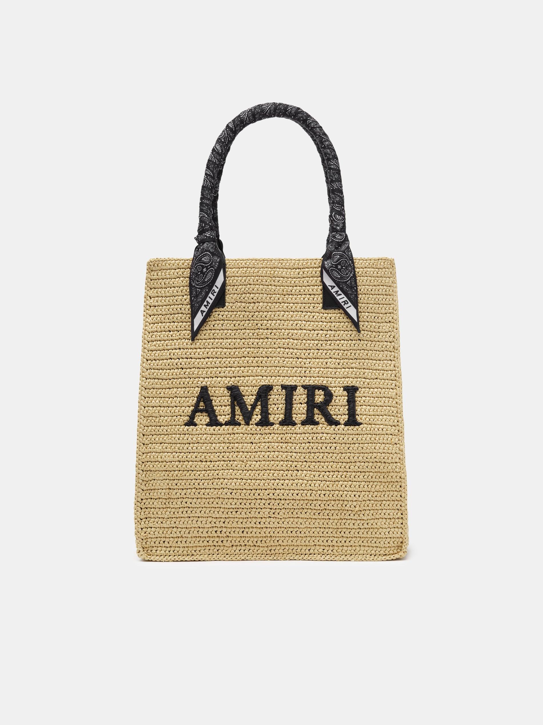 AMIRI RAFFIA TOTE - Black Male Product Image