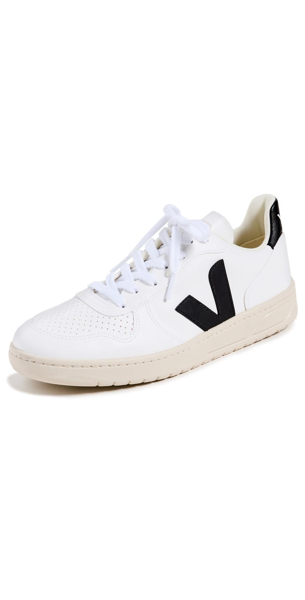 V-10 Bicolor Leather Low-Top Sneakers Product Image