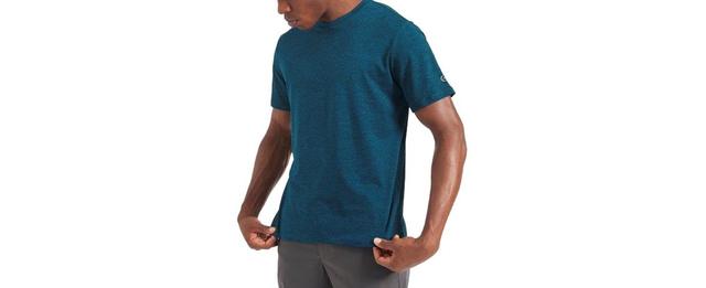 Ben Sherman Mens Marled Moisture-Wicking Short-Sleeve Performance T-Shirt Product Image