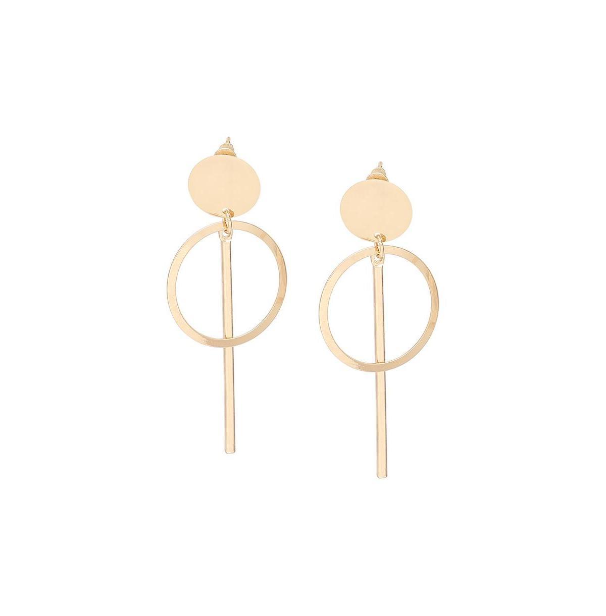 Sohi Womens Circular Drop Earrings Product Image