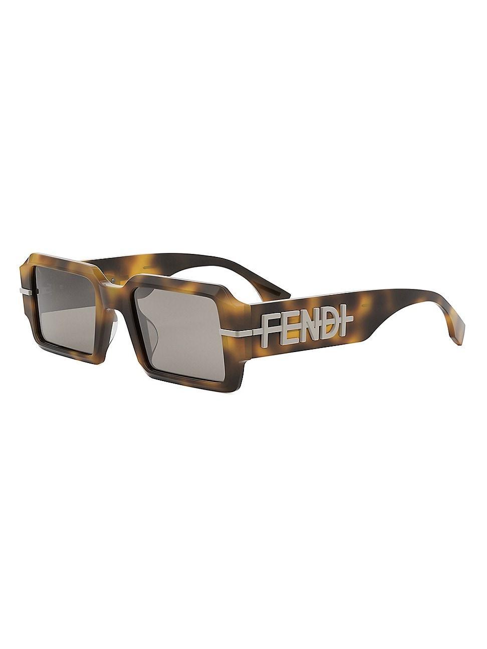 Men's Fendigraphy Acetate Rectangle Sunglasses Product Image