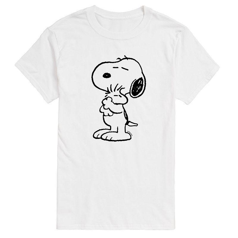 Mens Peanuts Snoopy Love Woodstock Tee White Product Image