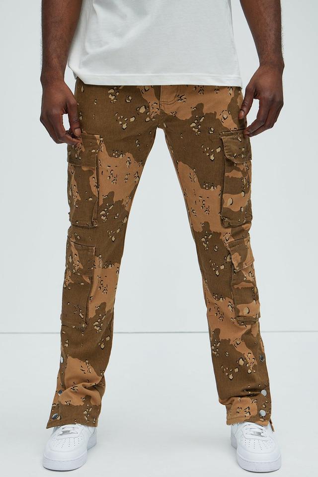 Stand On It Cargo Straight Pants - Camouflage Product Image