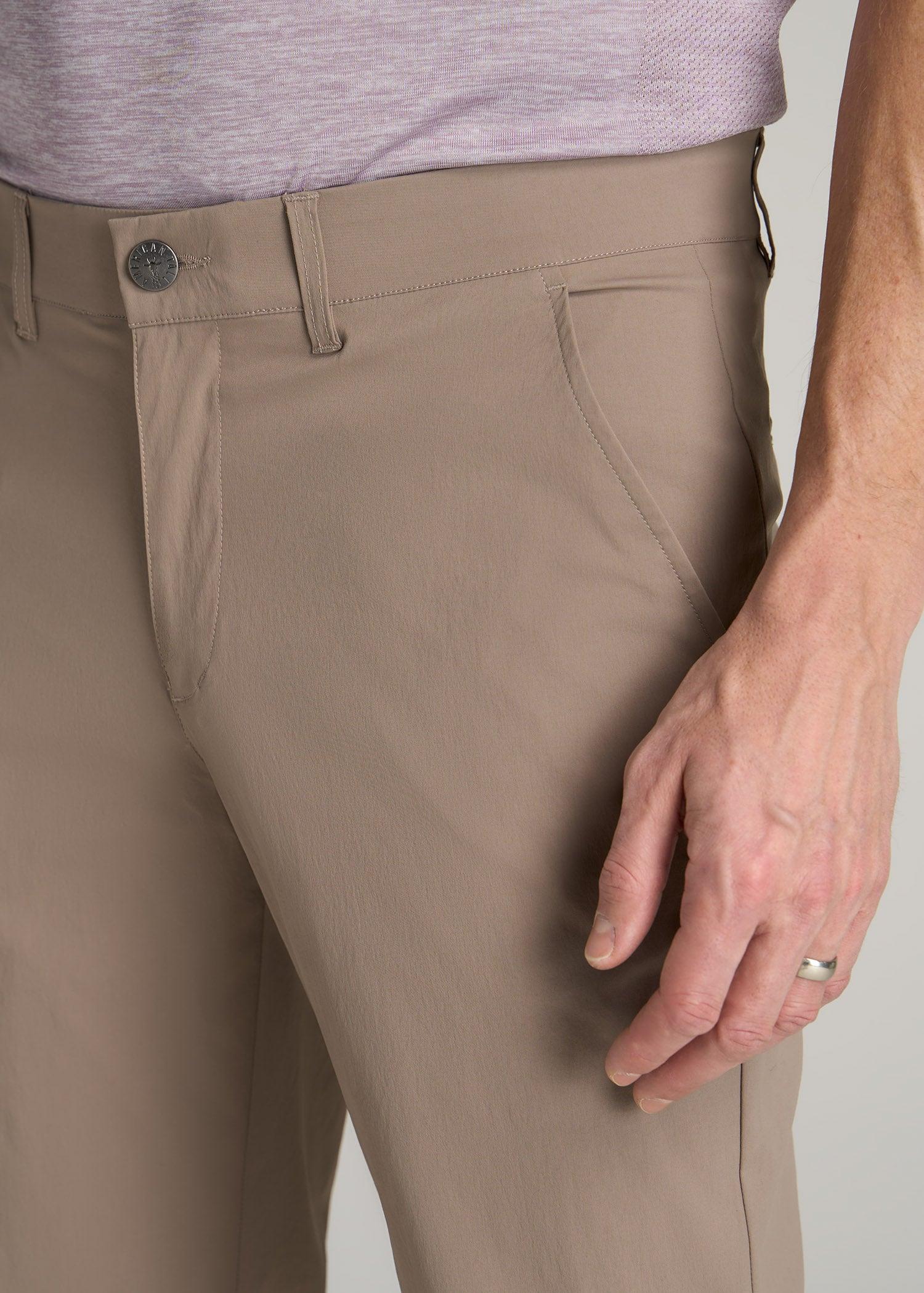 TAPERED FIT Traveler Chino Pants for Tall Men in Dark Sand Male Product Image