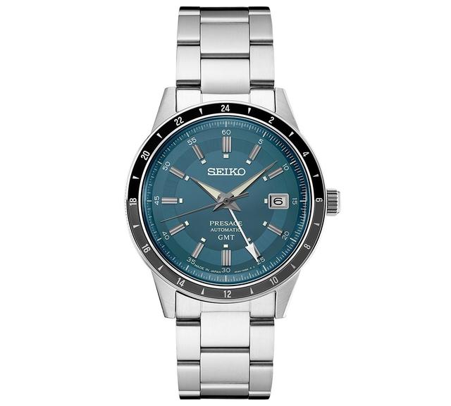 Seiko Mens Automatic Presage Gmt Stainless Steel Bracelet Watch 41mm Product Image