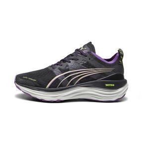 PUMA ForeverRun NITROâ¢ Winterized Women's Running Shoes in Black/Purple Pop/Yellow Burst Product Image