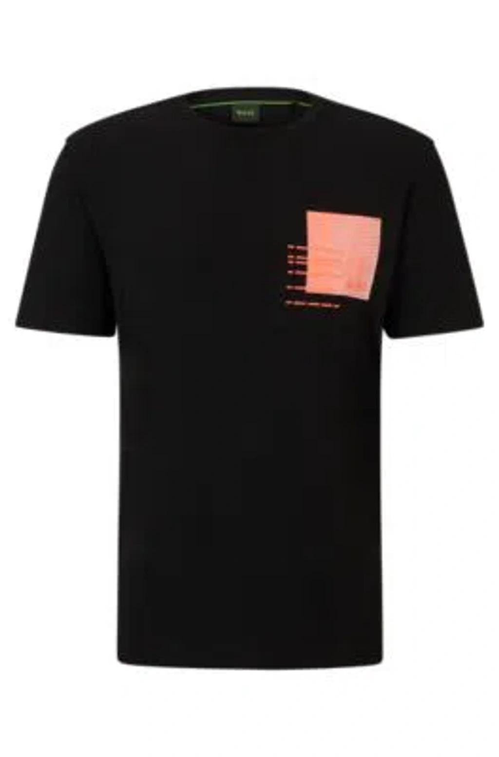 Regular-fit T-shirt With Seasonal Artwork In Black Product Image