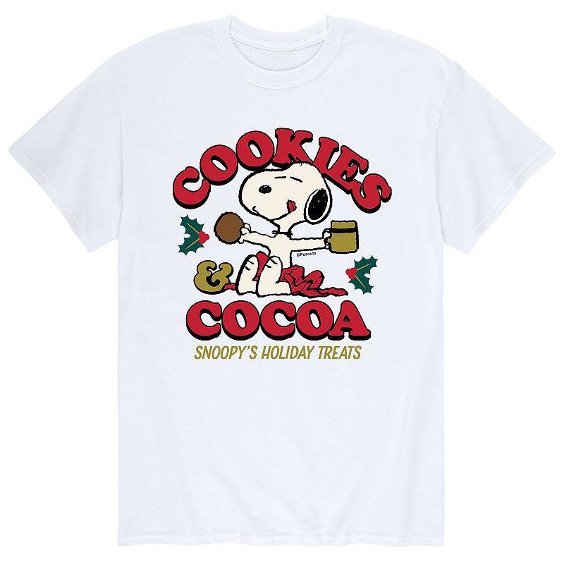 Mens Peanuts Snoopy Cookies And Cocoa Tee Product Image