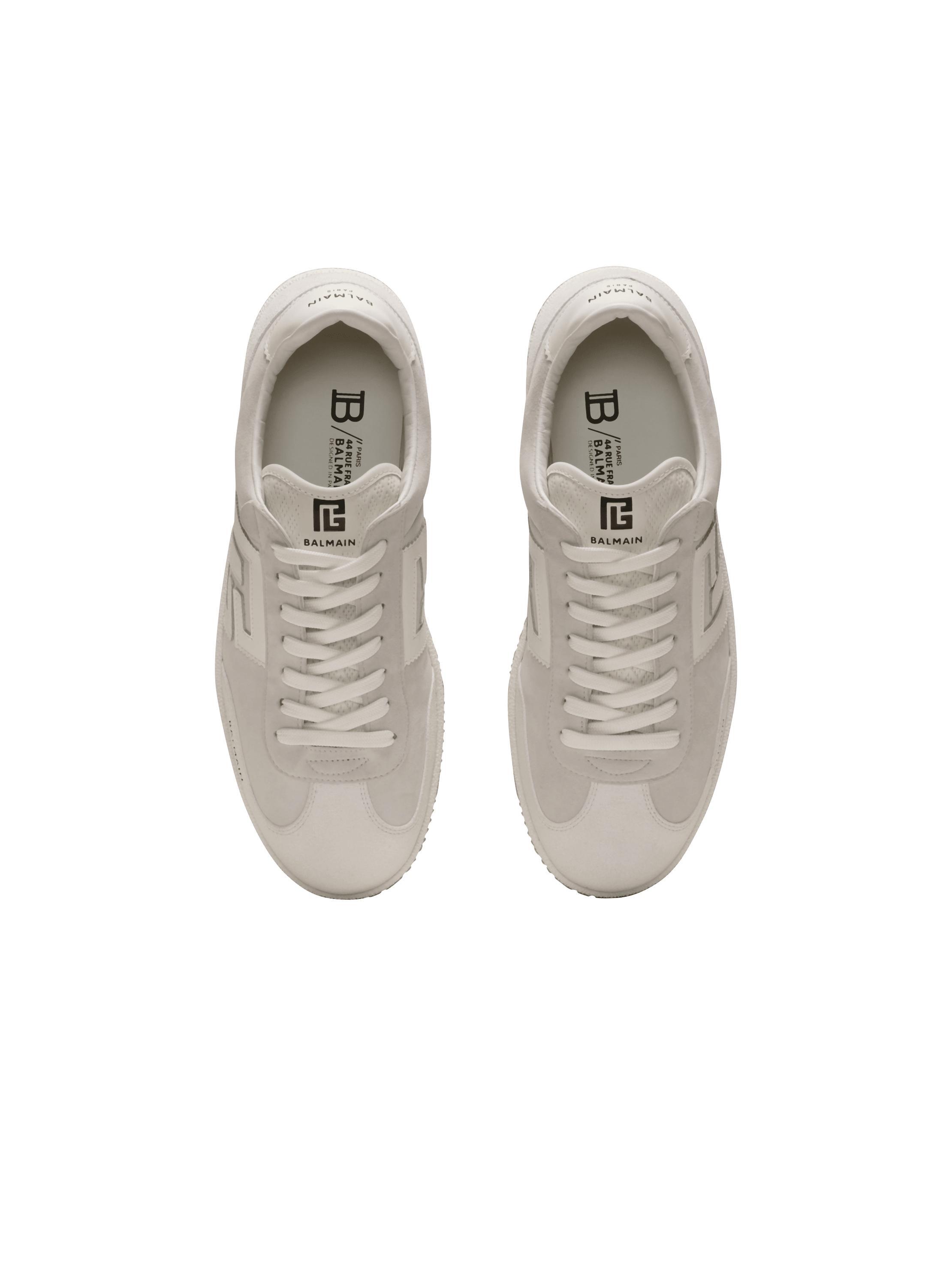 Balmain Swan sneakers in calfskin and suede Product Image