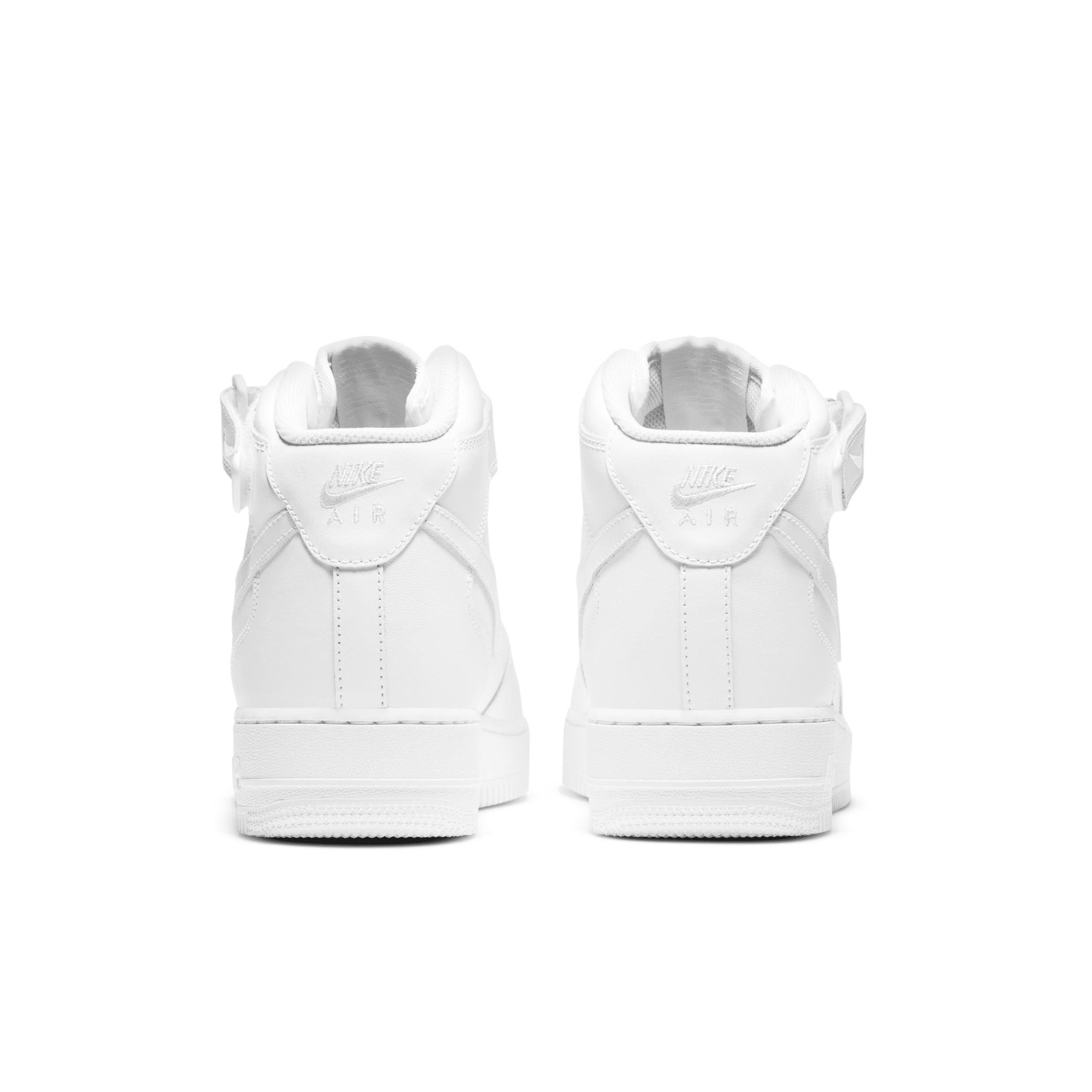 Nike Mens Nike Air Force 1 Mid 07 LE - Mens Basketball Shoes White/White Product Image