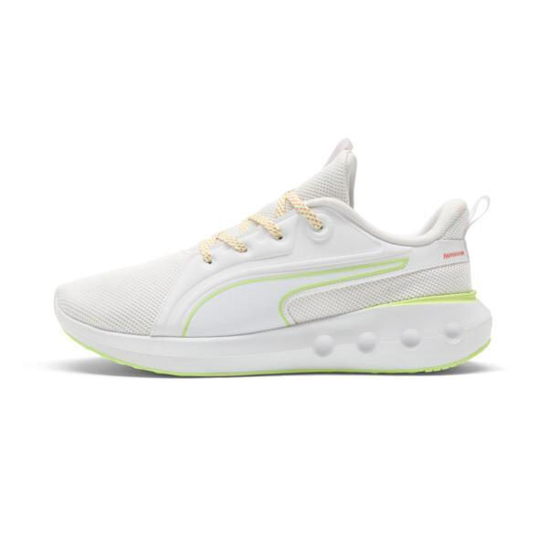 PUMA SOFTRIDE Carson ML Men's Running Shoes in White/Fizzy Apple Product Image