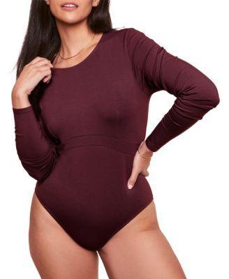 Plus Size Ofra Long-sleeve Bodysuit Product Image