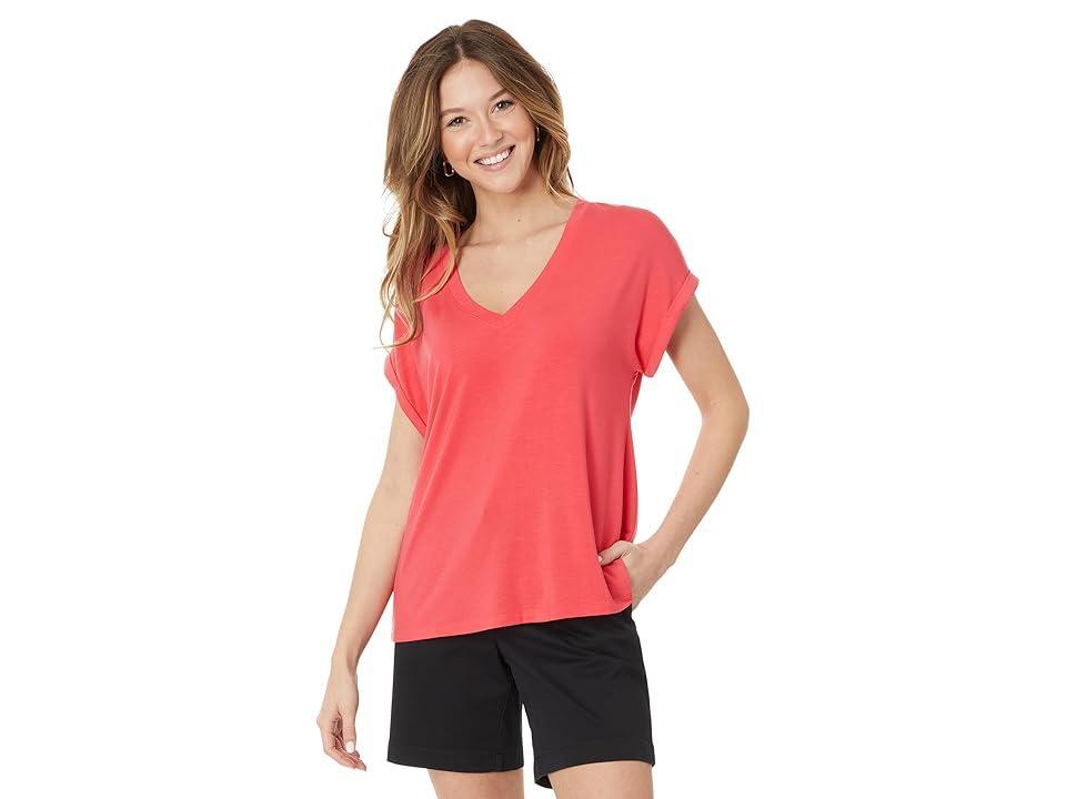 Tommy Bahama Kauai Jersey Vneck Tee (Paradise ) Women's Clothing Product Image