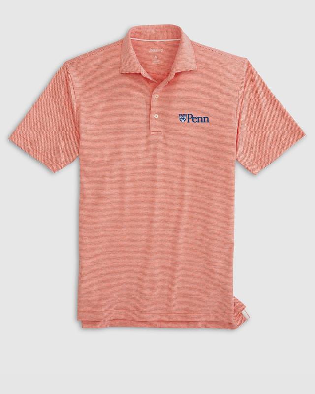 UPenn Lyndonn Striped Jersey Performance Polo Product Image