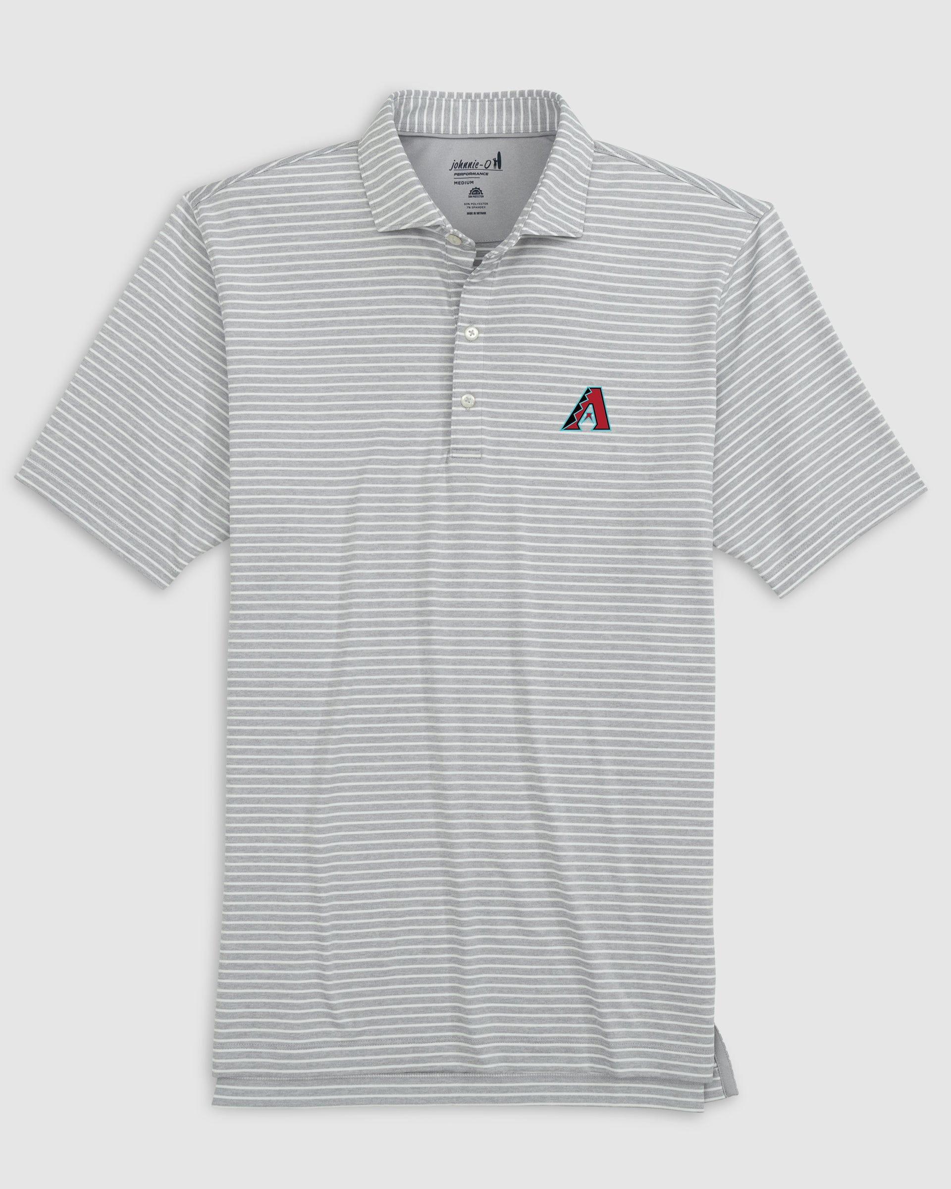 Tampa Bay Rays Clipperr Striped Jersey Performance Polo - Cooperstown Logo Product Image