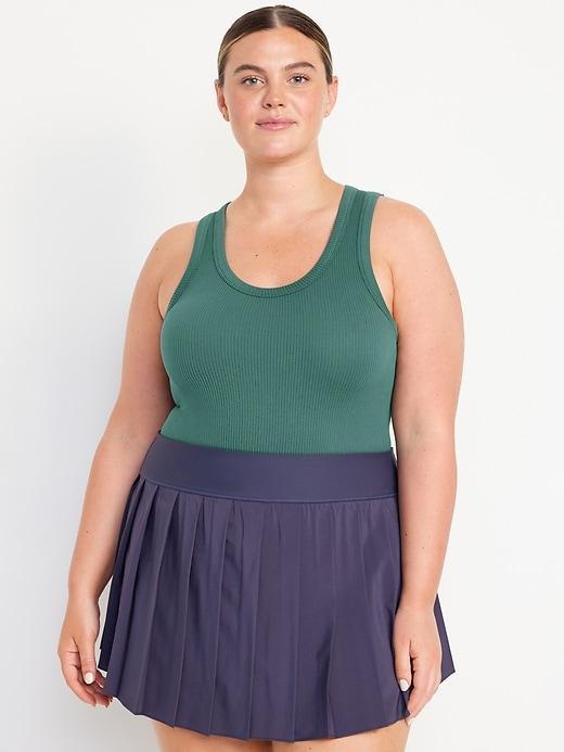 Fitted Seamless Ribbed Tank Top Product Image