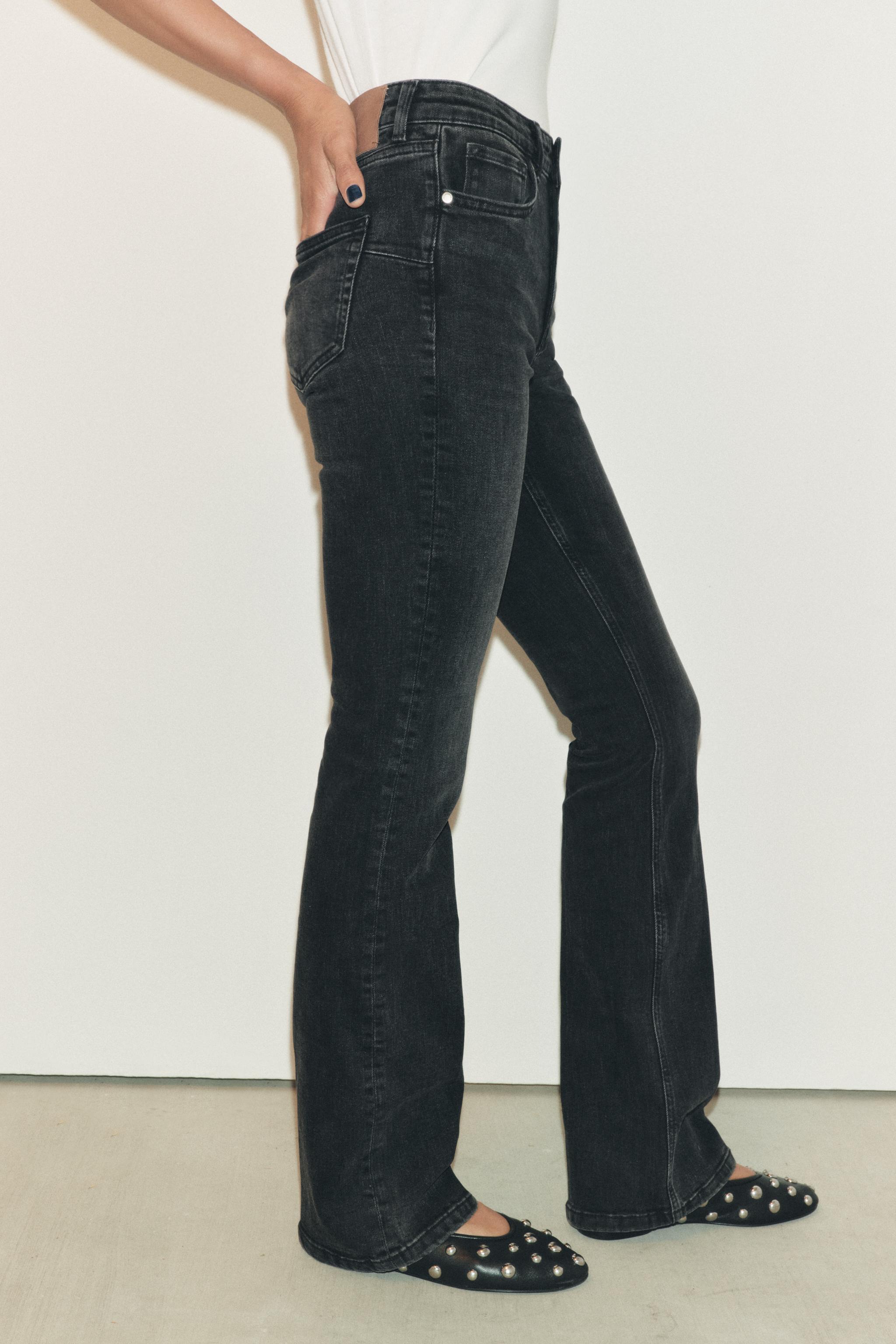 LOW RISE CONTOUR BOOTCUT JEANS ZW COLLECTION Product Image