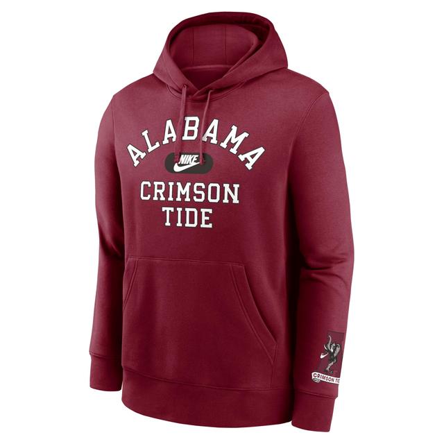 Mens Nike Crimson Alabama Crimson Tide Legacy Foundational Two-Hit Club Performance Pullover Hoodie Product Image