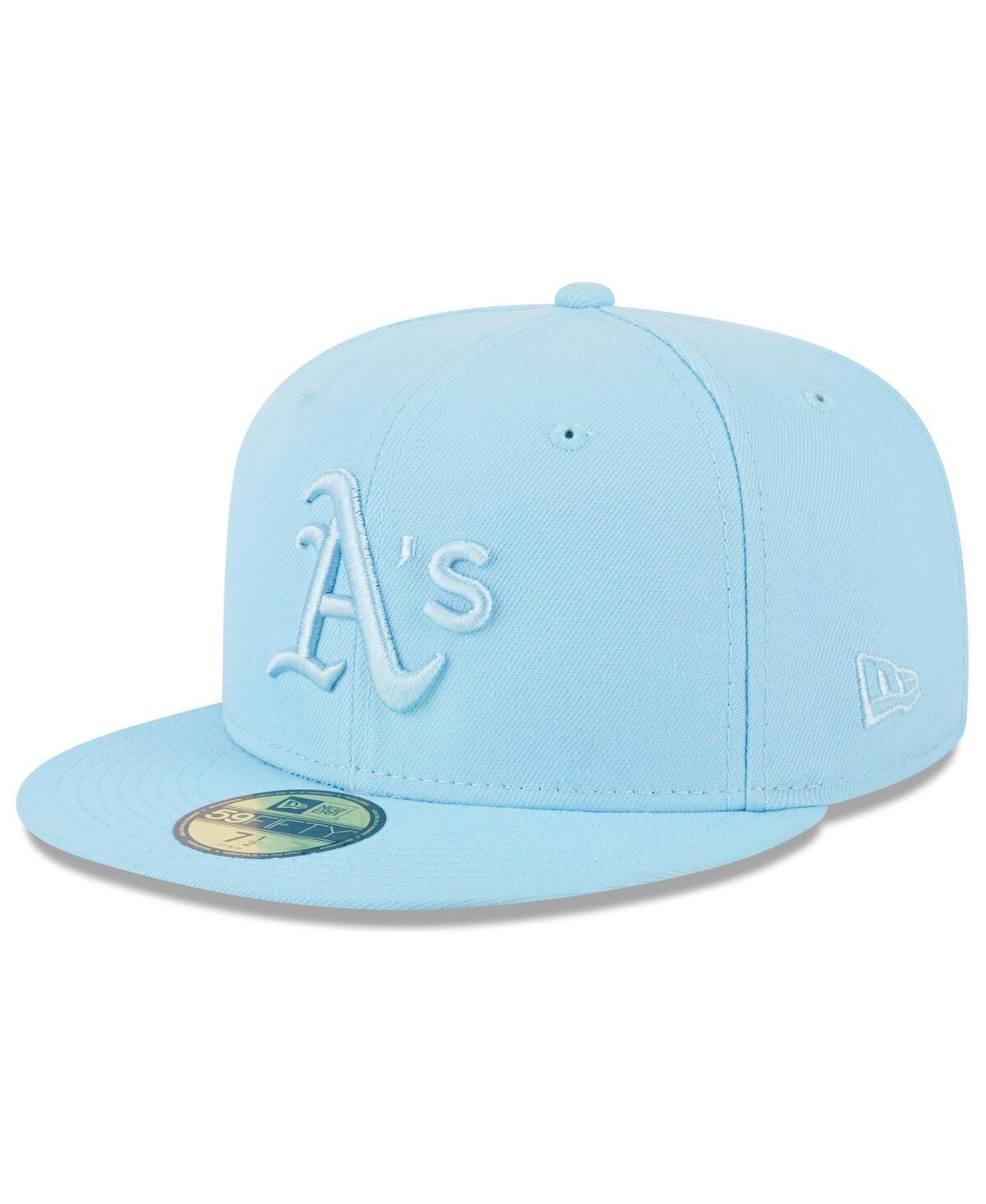 Mens New Era Light Blue Oakland Athletics 2023 Spring Color Basic 59FIFTY Fitted Hat Product Image